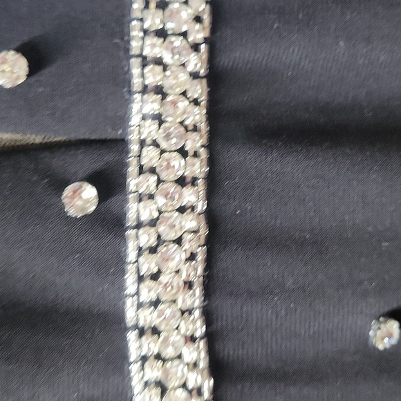 Mac Duggal 67874 Black With Rhinestones 4 NWT - Picture 4 of 6